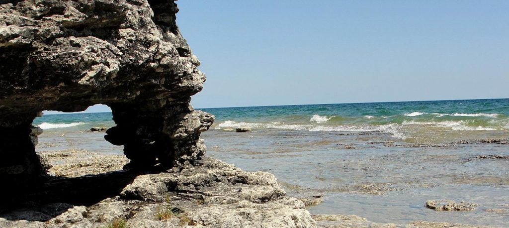 Lake Michigan’s Sturgeon Bay. Door County, Wisconsin.